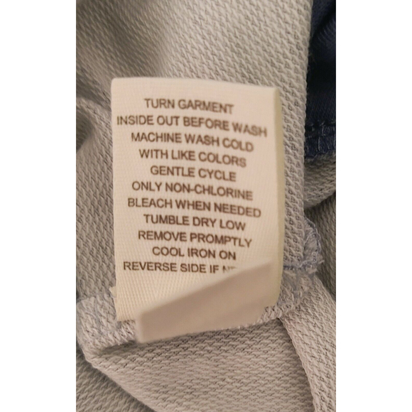 Women's MUDD Long Sleeve Blue Dip Dye Pullover Shirt Soft Comfy Size LG NWT - Picture 10 of 10